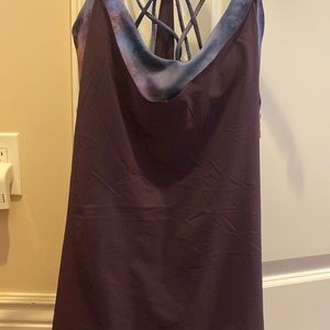 Athleta crisscross workout tank size M built in bra